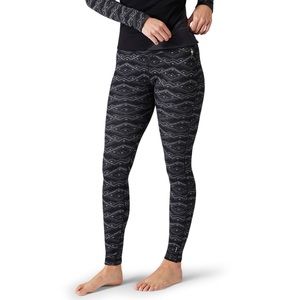 Smartwool Women's Merino 250 Base Layer Bottoms in Black Mtn Fairisle